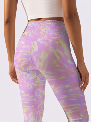 Purple & Yellow Gradient Leggings