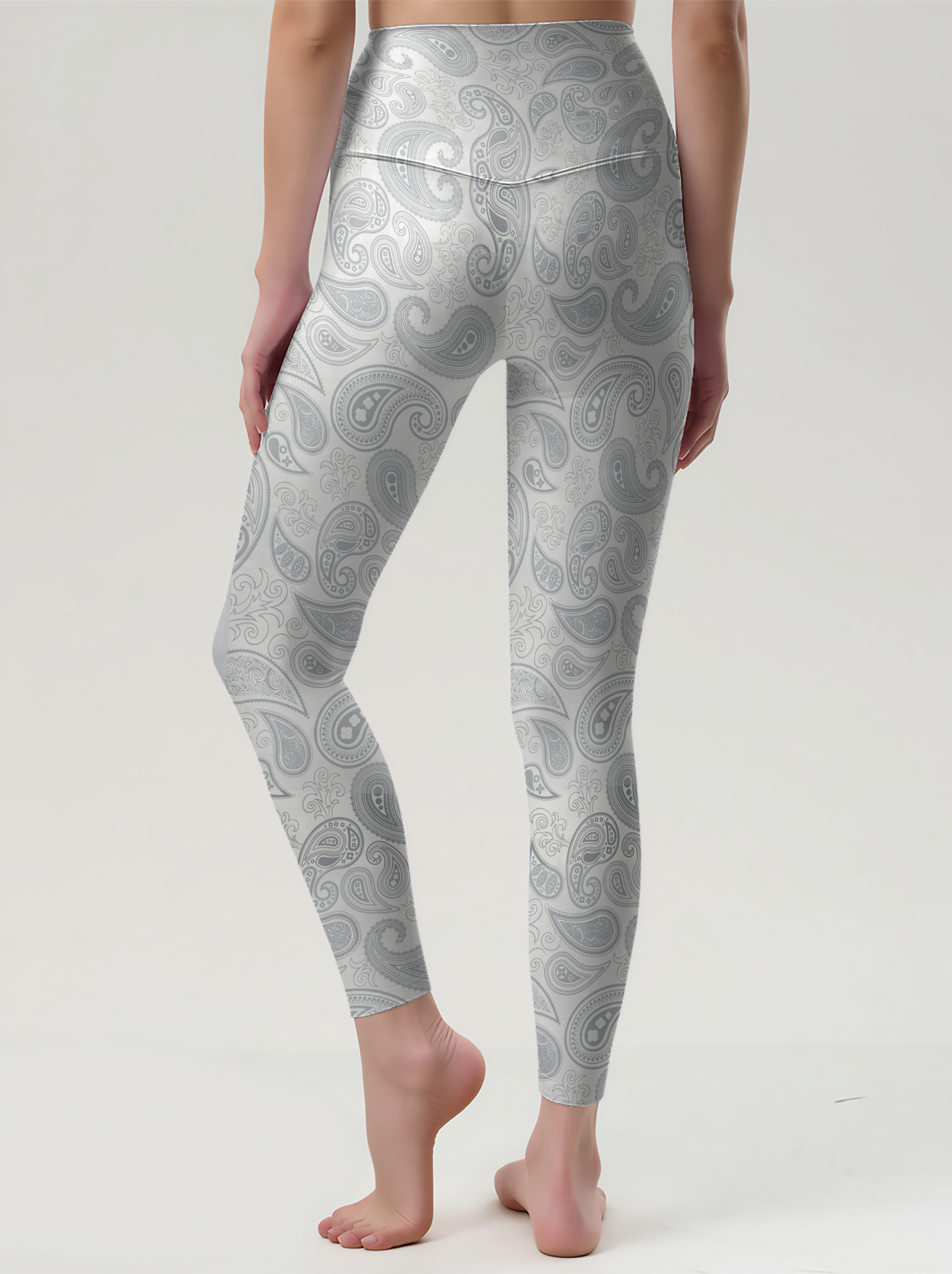 Vintage Ornate Paisley Yoga Pants