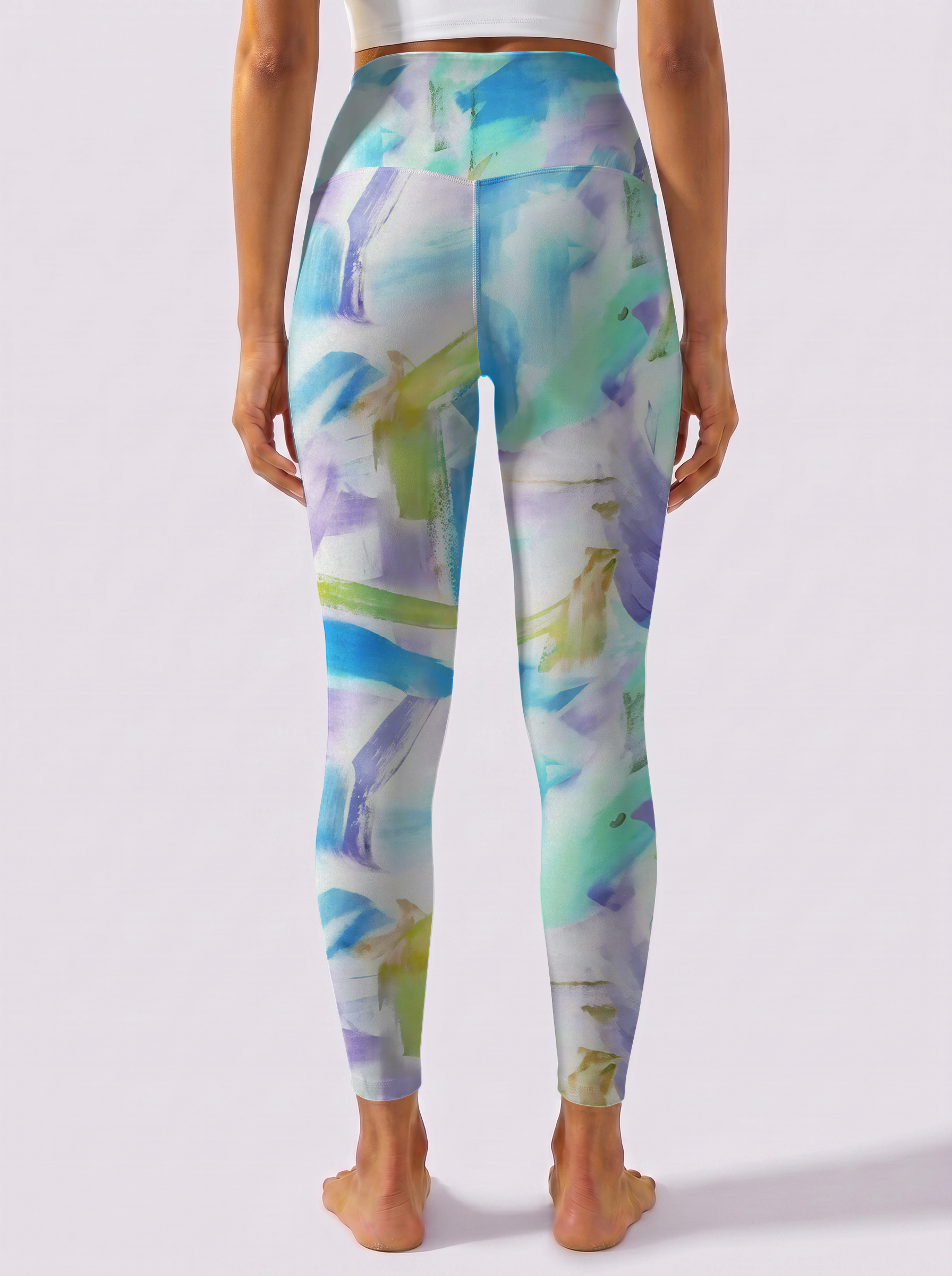 Colorful Brushstroke Leggings