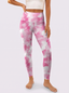 Blush Watercolor High-Waist Yoga Leggings