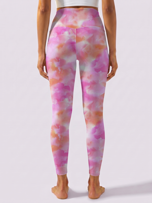 Pink & Orange Gradient Leggings