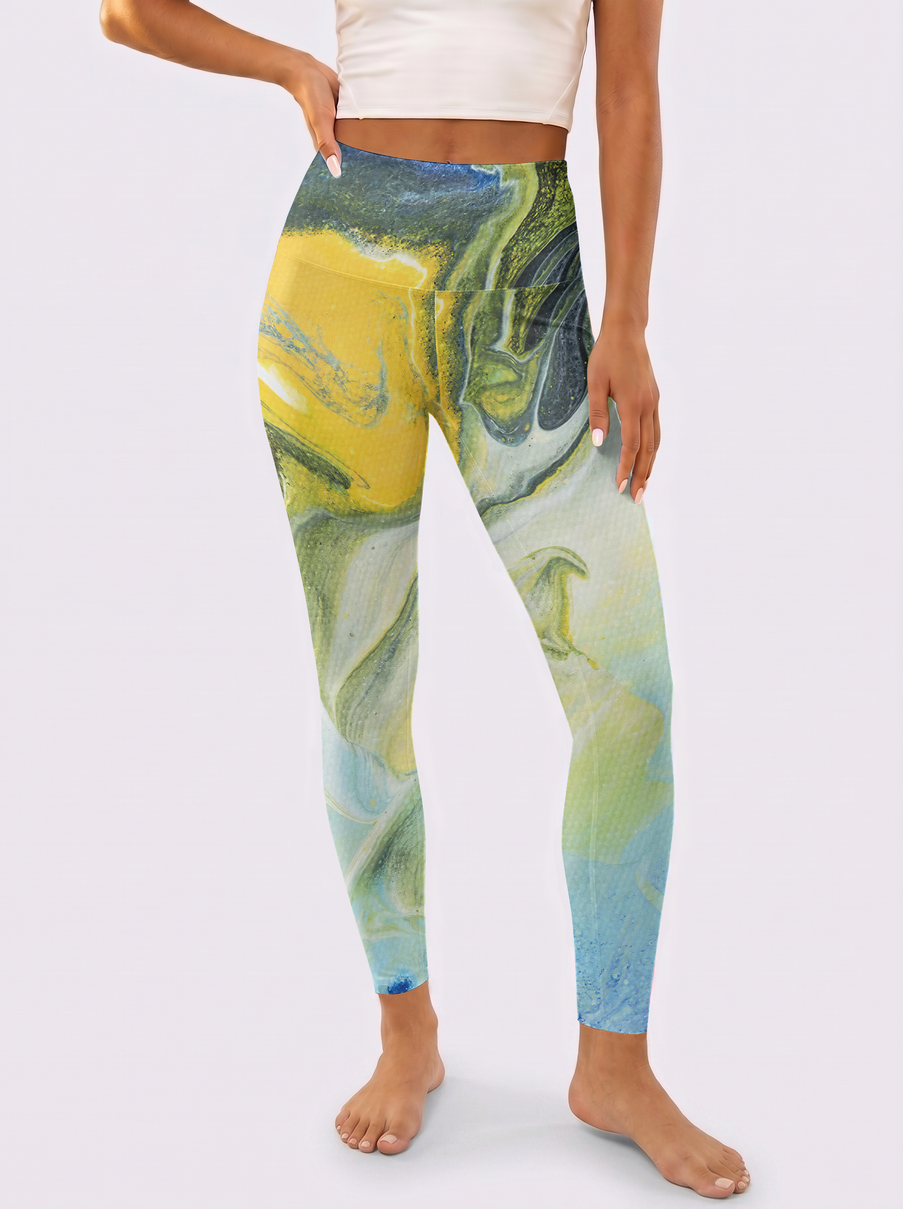 Fluid Art Gradient Leggings
