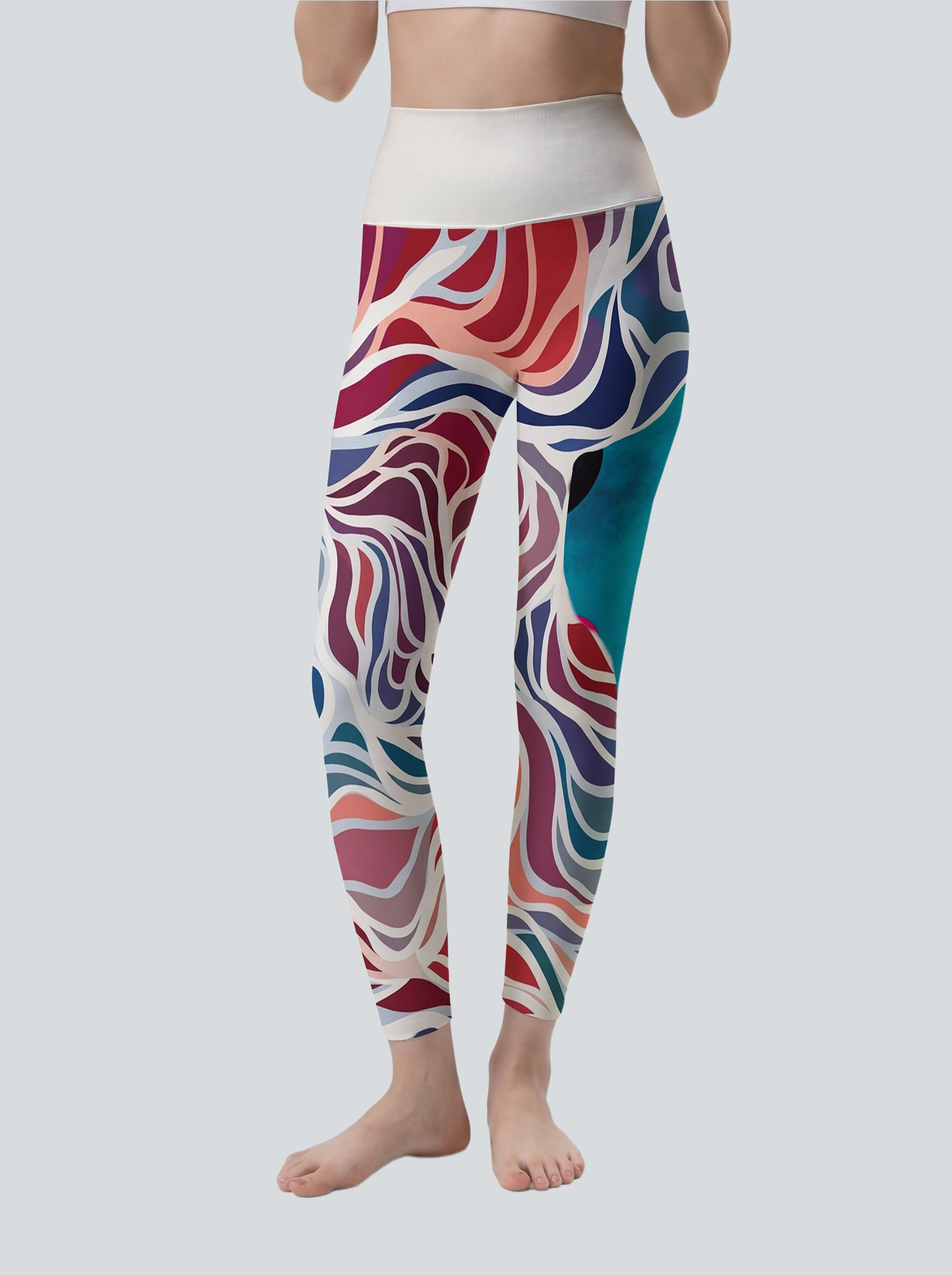 Vibrant Swirl Art Leggings