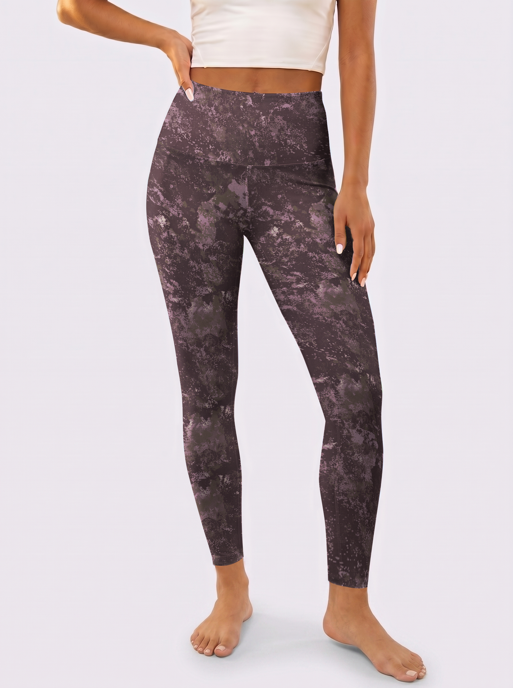Purple Tie-Dye Leggings