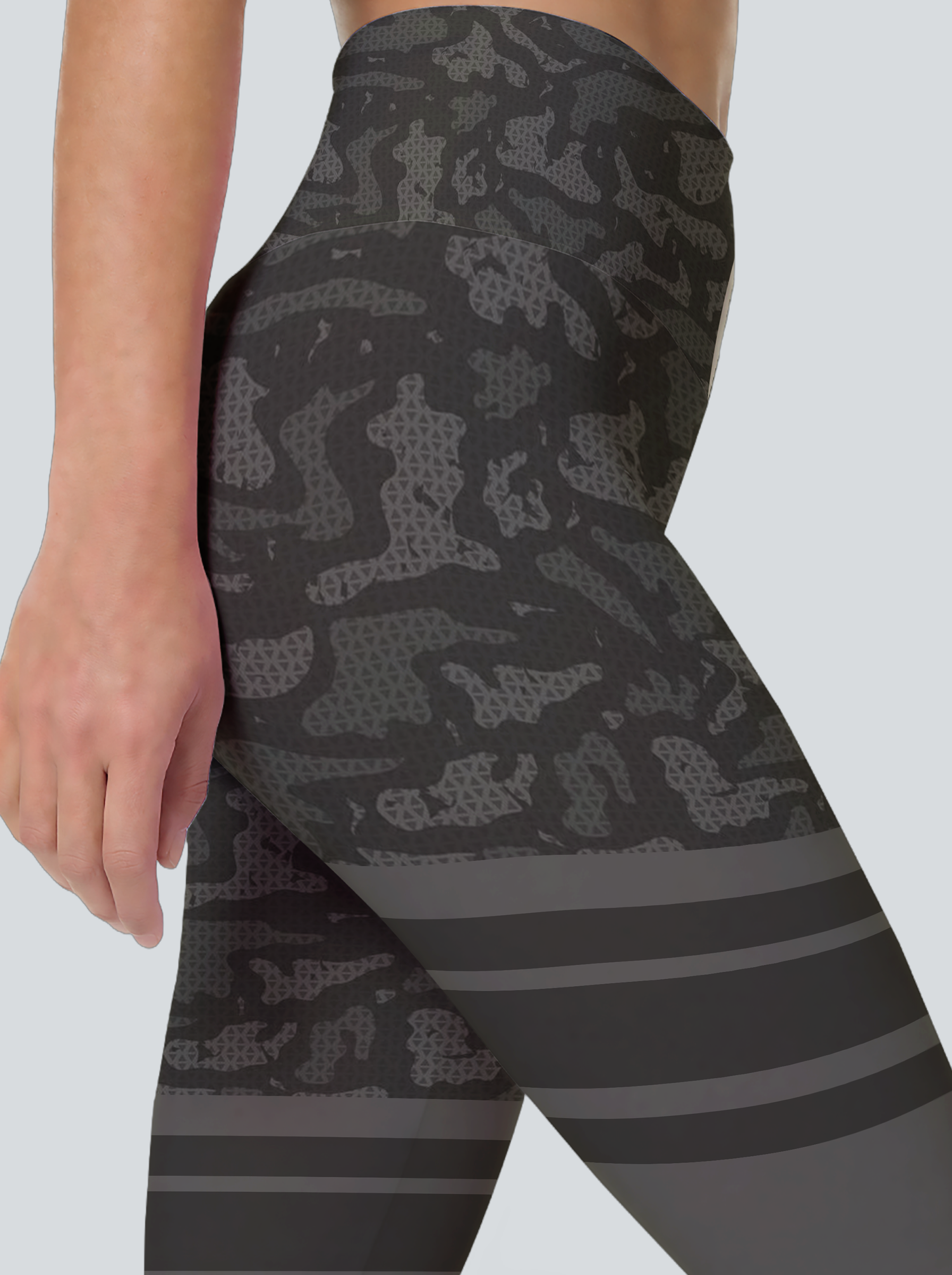 Tactical Camo Stripe Leggings