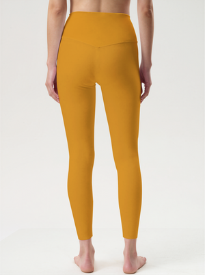 Ginger Bloom Side-Print High-Waist Yoga Leggings