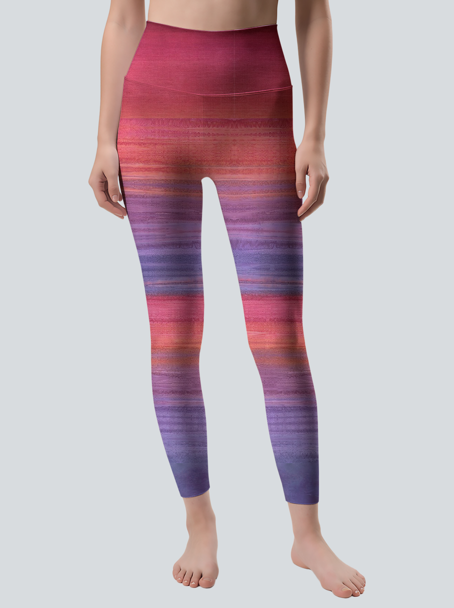 Sunset Texture Trend Yoga Pants