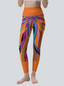 High-Waisted Retro Pop Art Energy Leggings
