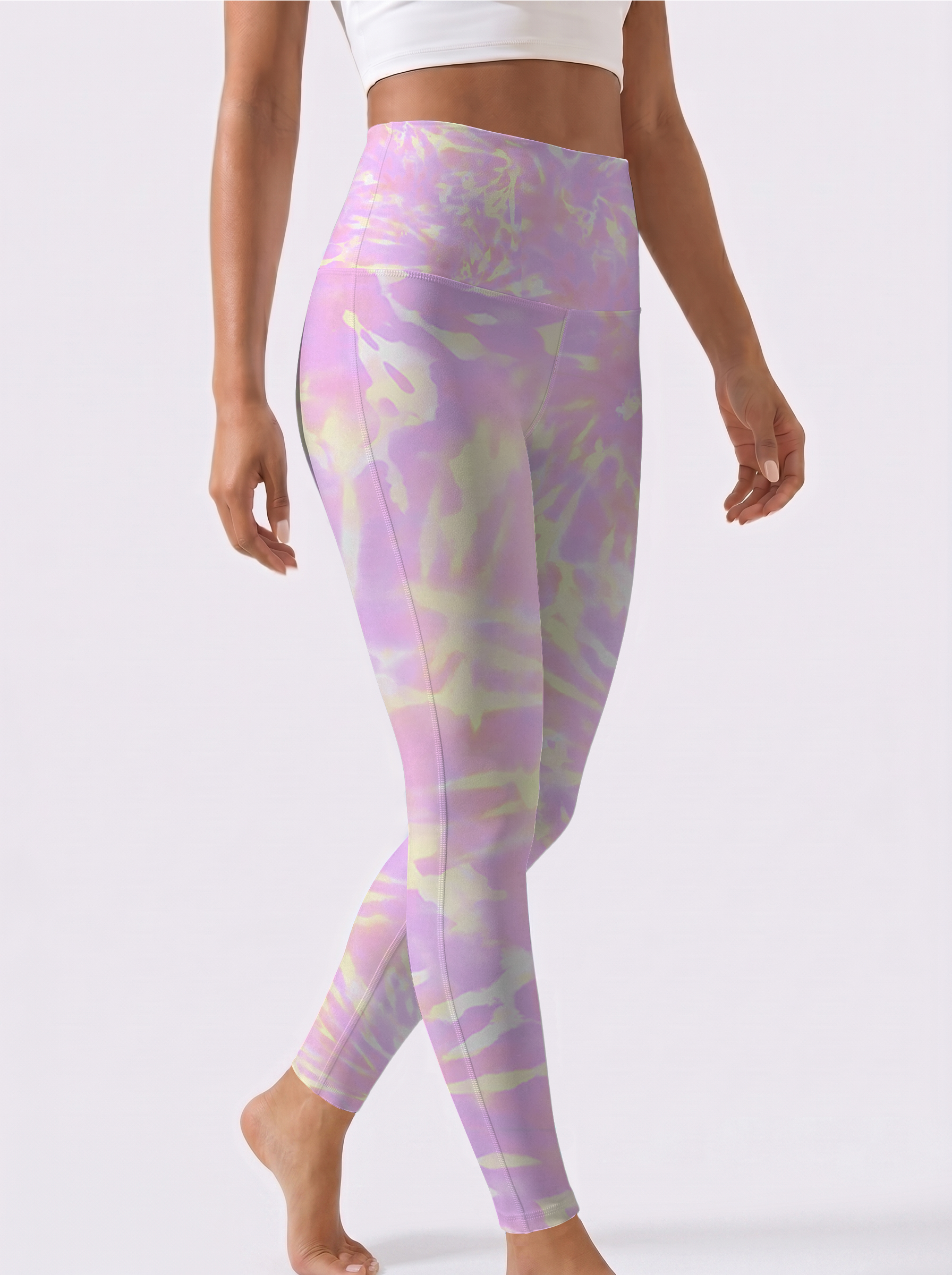 Purple & Yellow Gradient Leggings