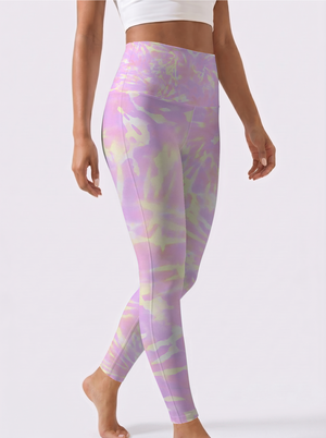 Purple & Yellow Gradient Leggings
