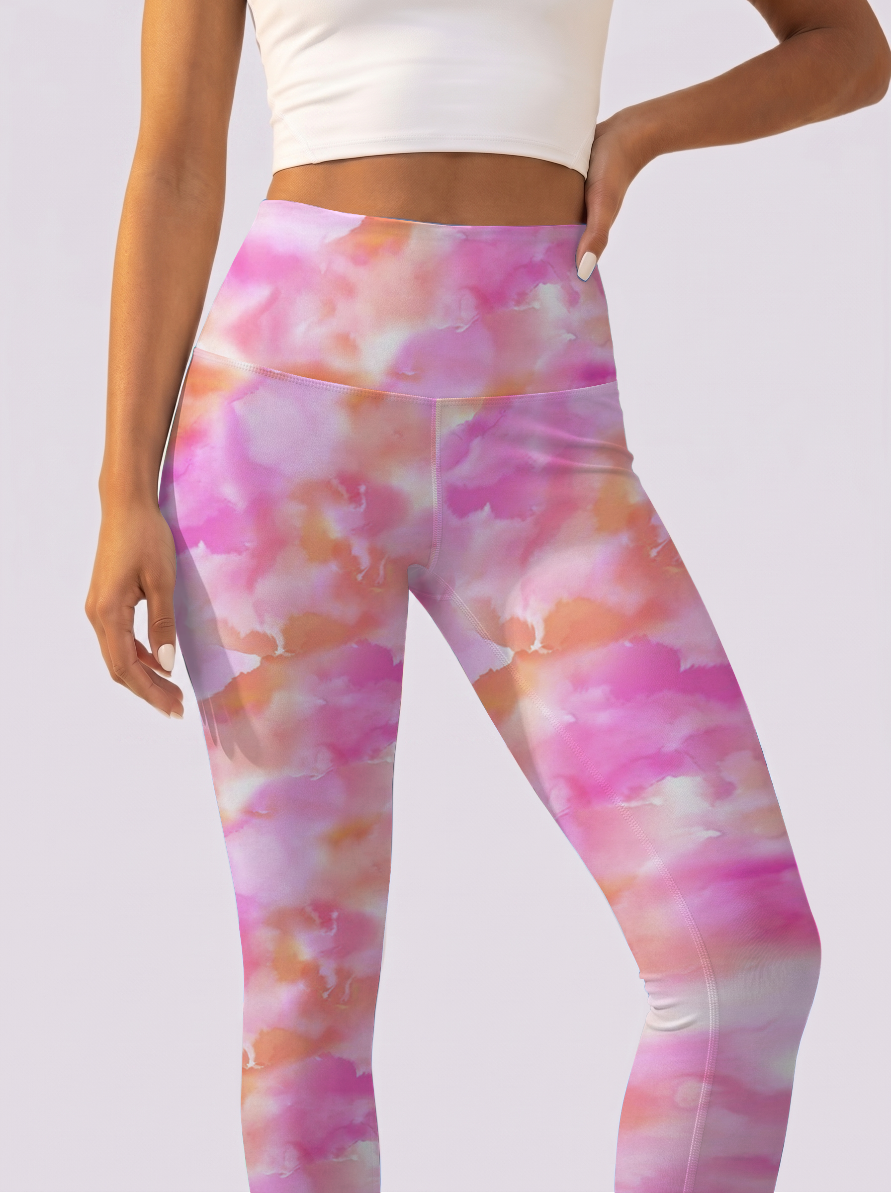 Pink & Orange Gradient Leggings