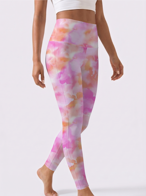 Pink & Orange Gradient Leggings