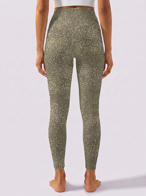 Olive Green Spot Leggings