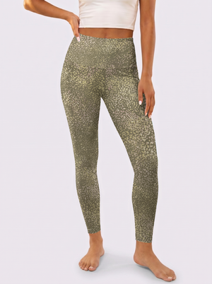 Olive Green Spot Leggings