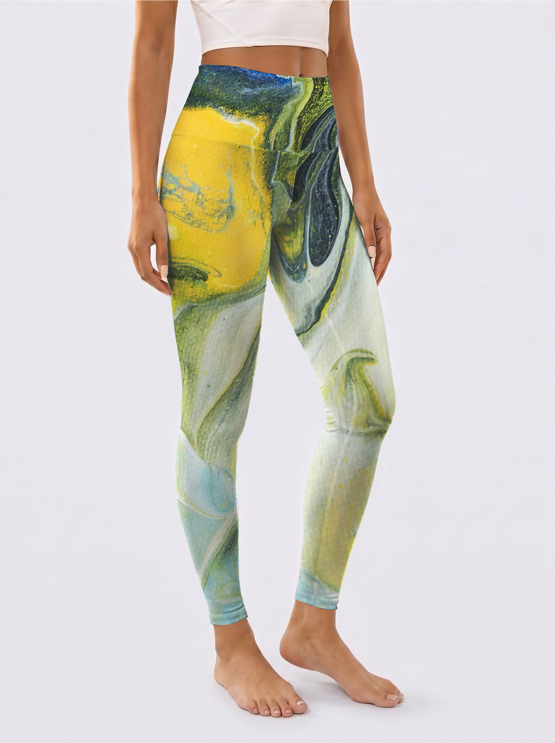 Fluid Art Gradient Leggings