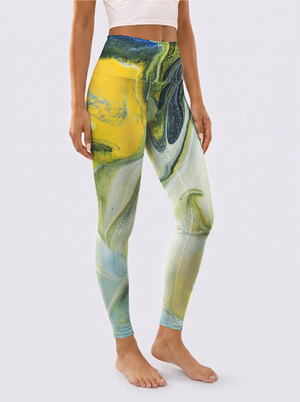 Fluid Art Gradient Leggings