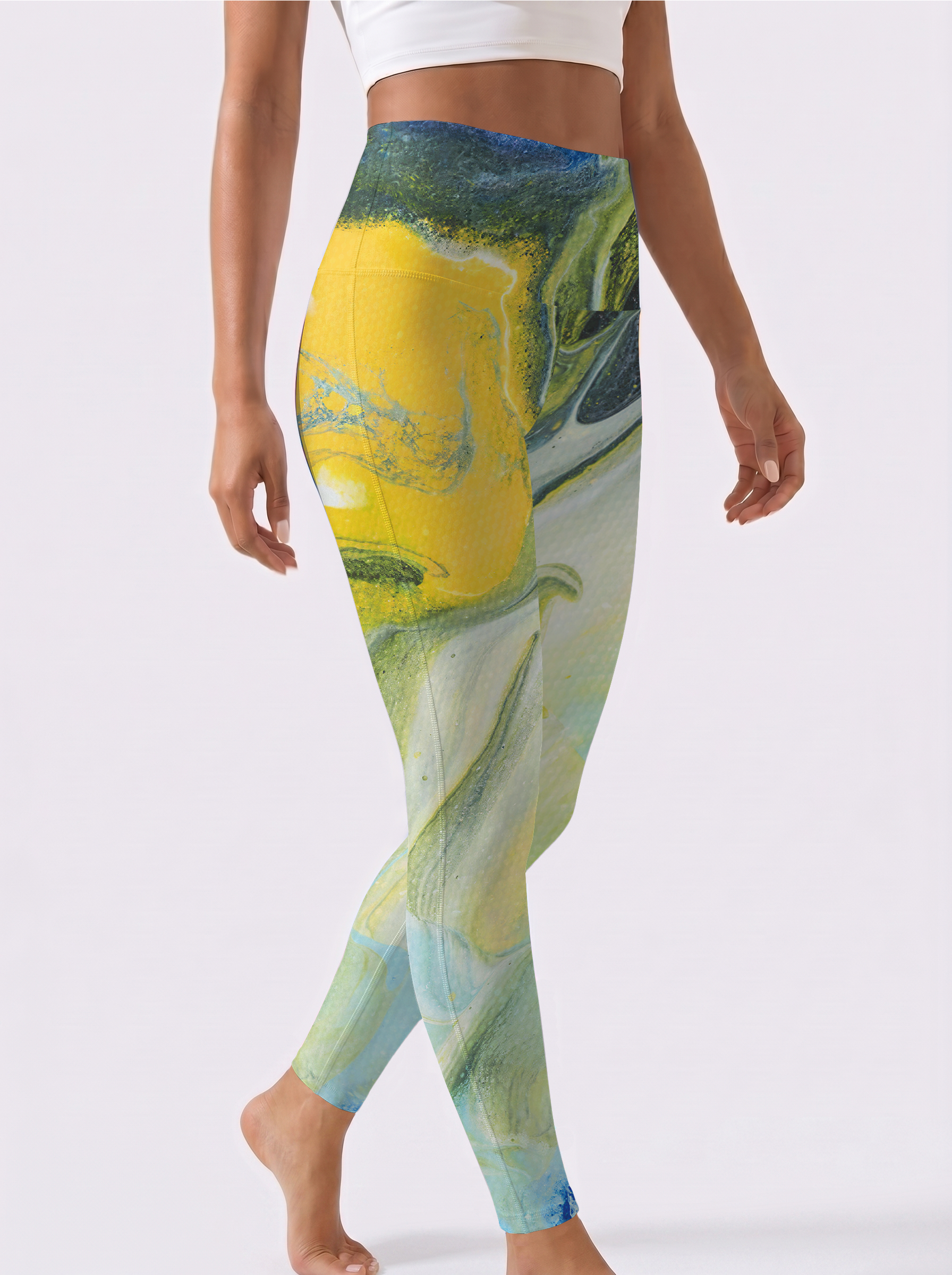 Fluid Art Gradient Leggings