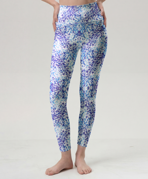 Blue Mist Speckle Gradient Leggings