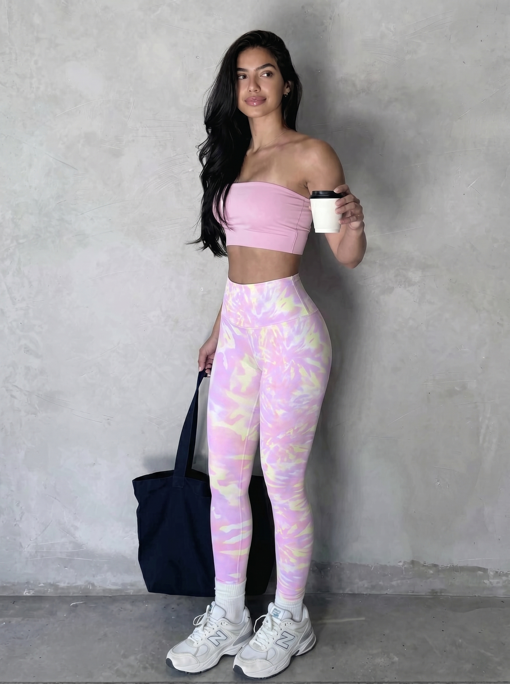 Purple & Yellow Gradient Leggings