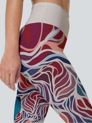 Vibrant Swirl Art Leggings