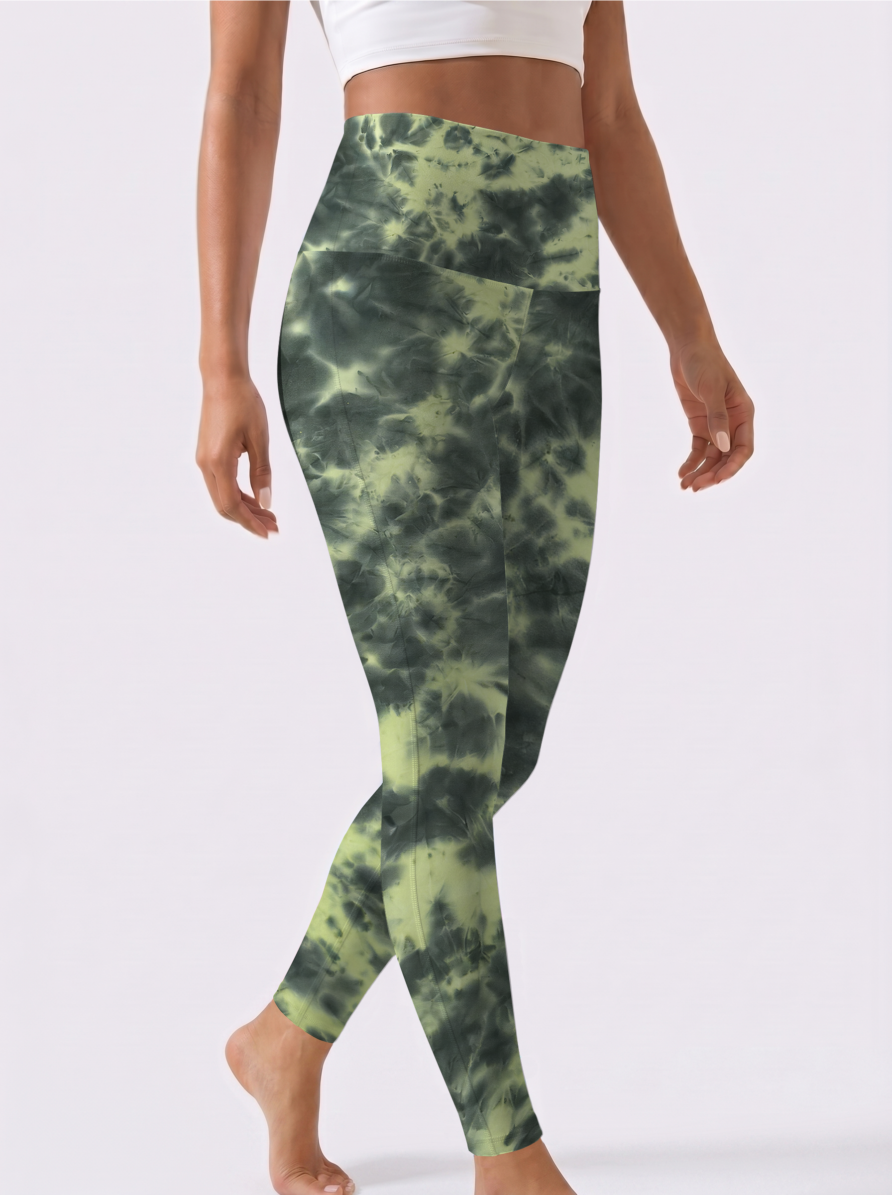 Dark Green Gradient Leggings