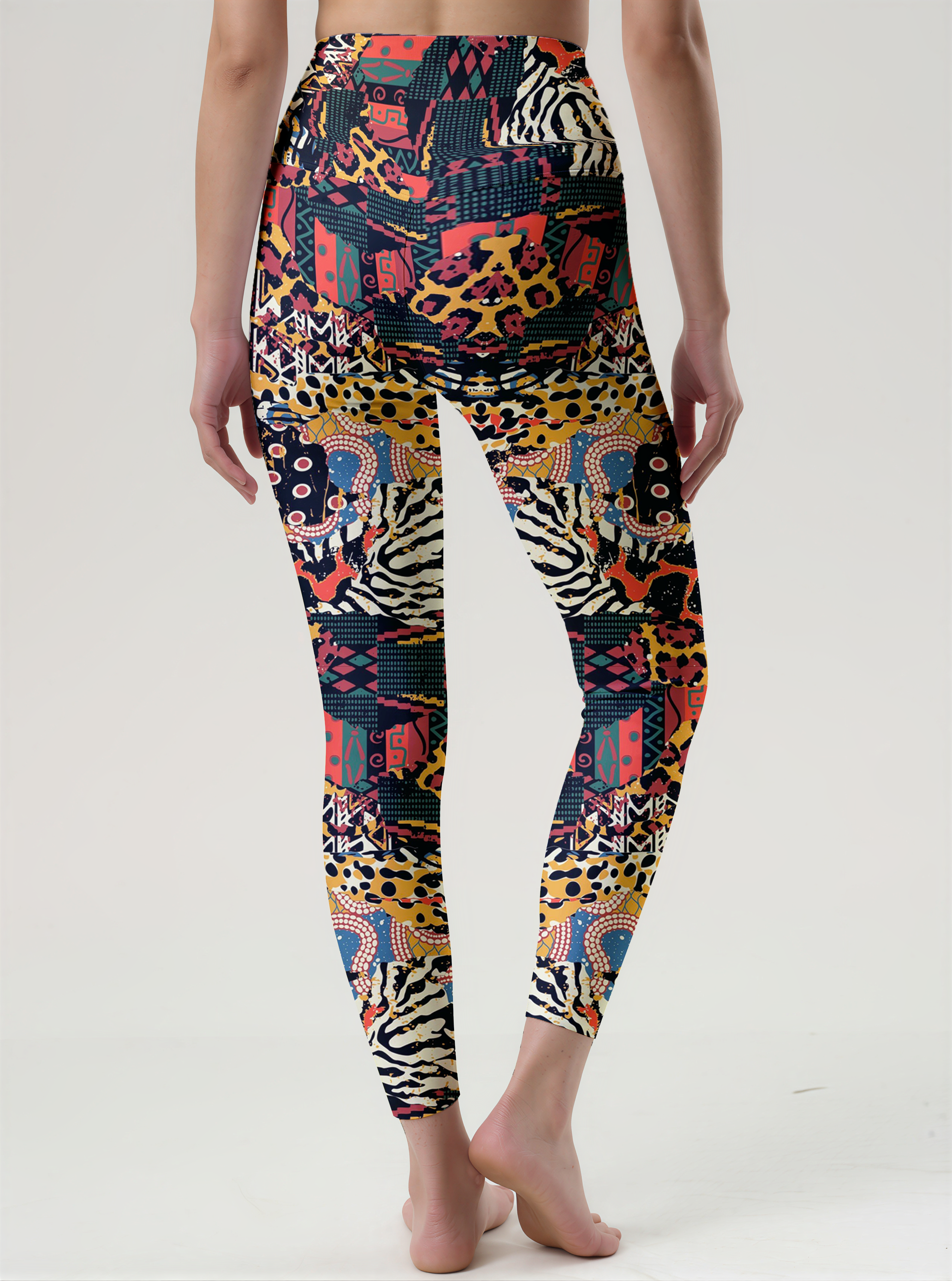 Wild Tribal Patchwork Leggings
