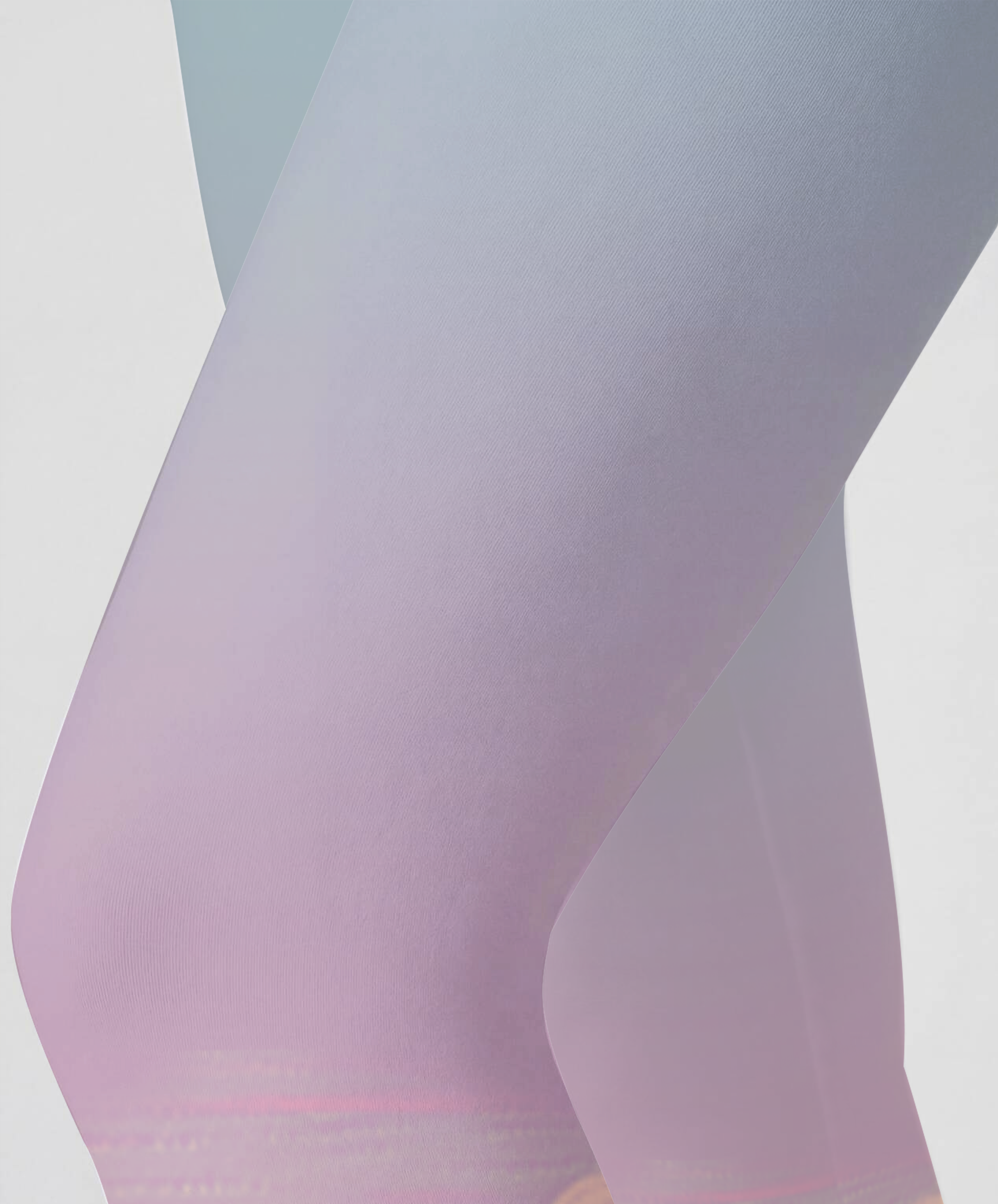 Cloudscape Pink Gradient High-Waist Yoga Leggings