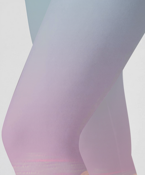 Cloudscape Pink Gradient High-Waist Yoga Leggings
