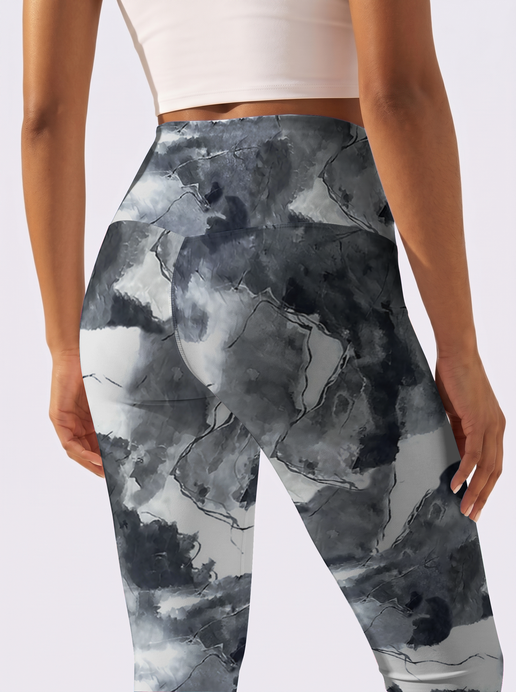 Ink Wash Gradient Leggings
