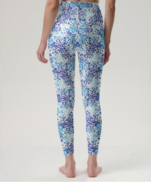 Blue Mist Speckle Gradient Leggings