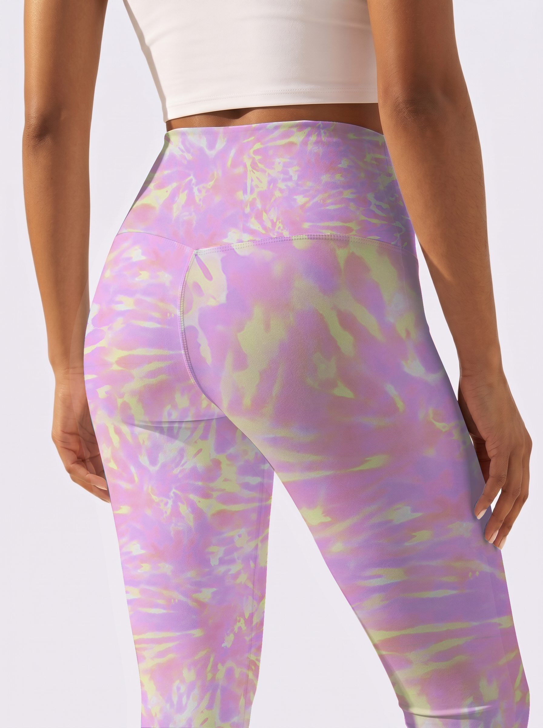 Purple & Yellow Gradient Leggings