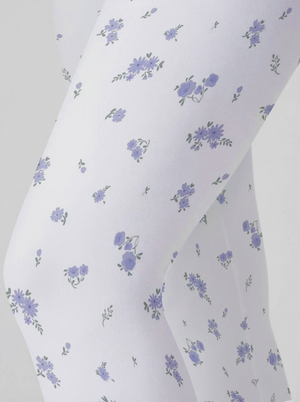 Lavender Sprig High-Waist Yoga Leggings