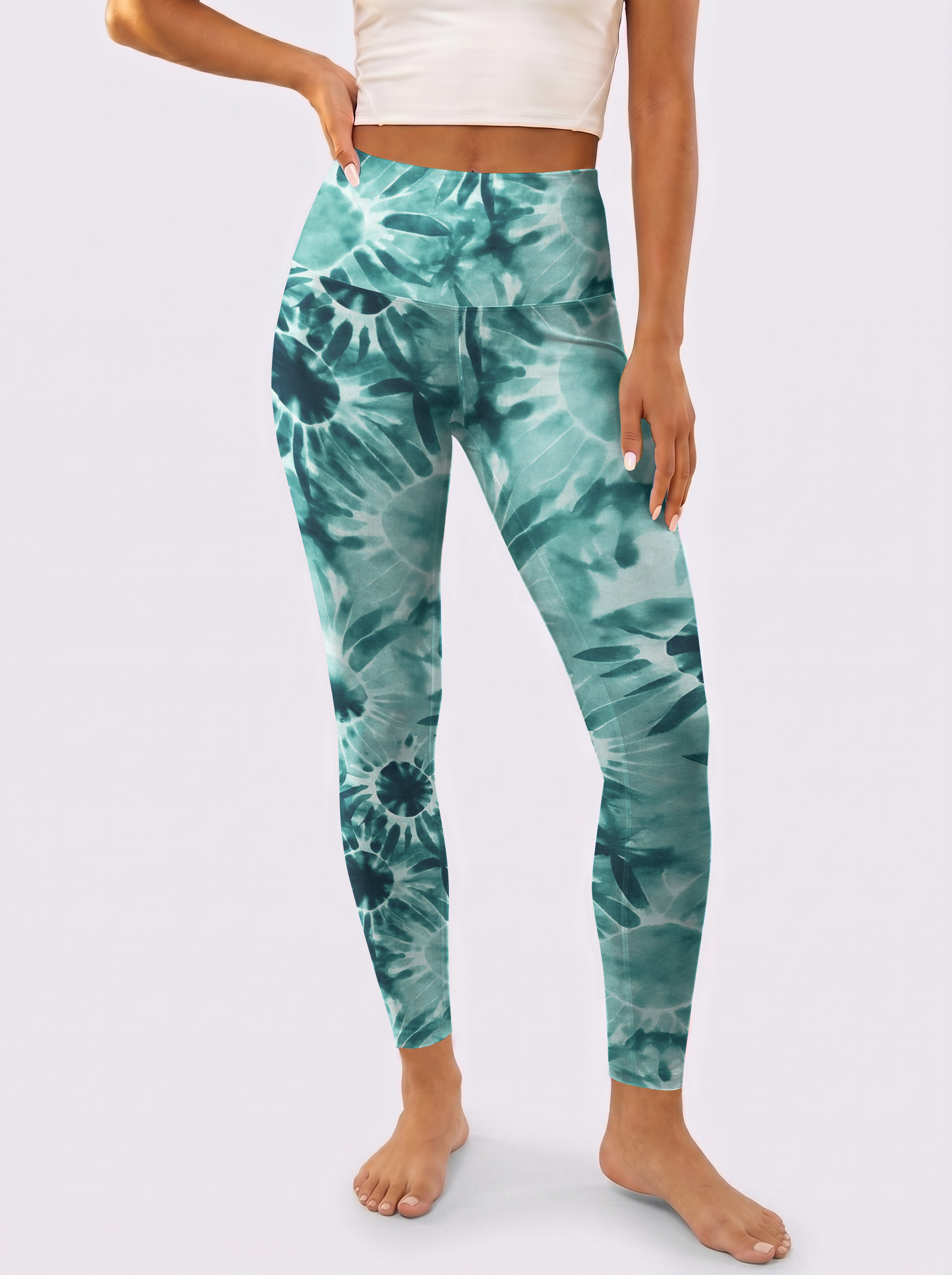 Teal Gradient Leggings