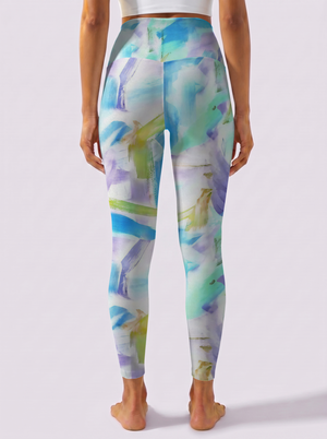 Colorful Brushstroke Leggings