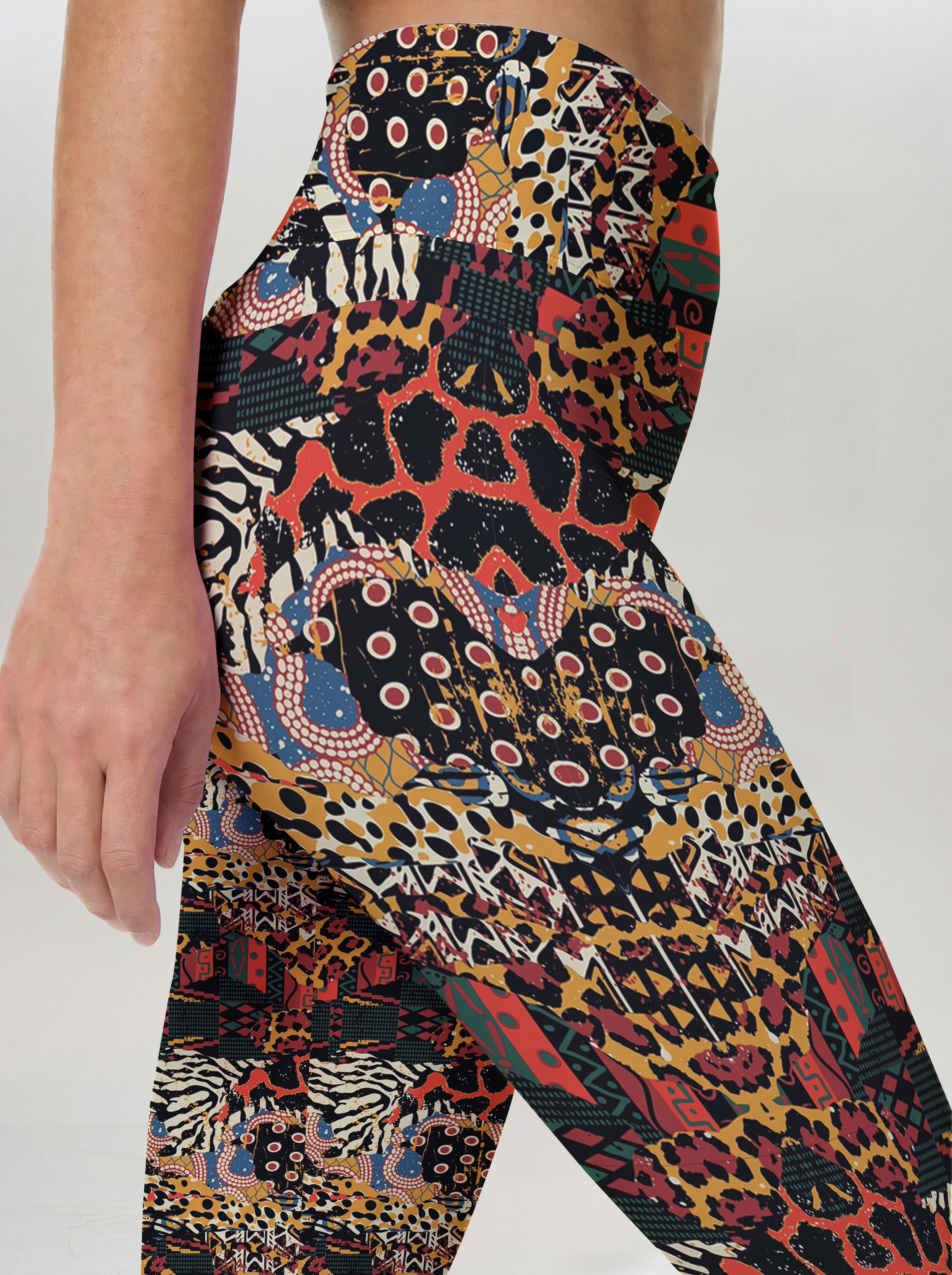 Wild Tribal Patchwork Leggings