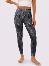 Grey Paint Splatter Leggings
