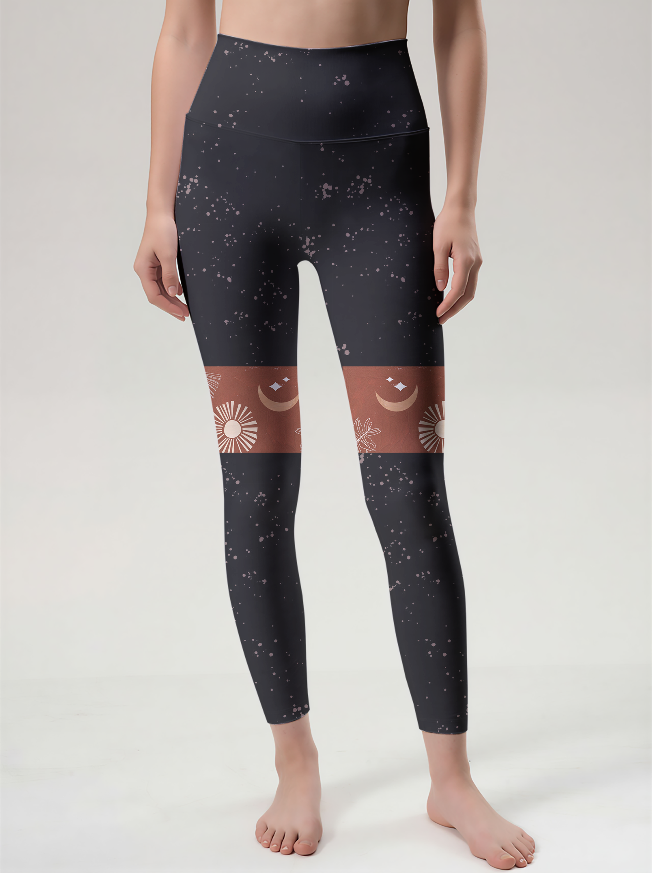 Midnight Celestial Band Yoga Pants