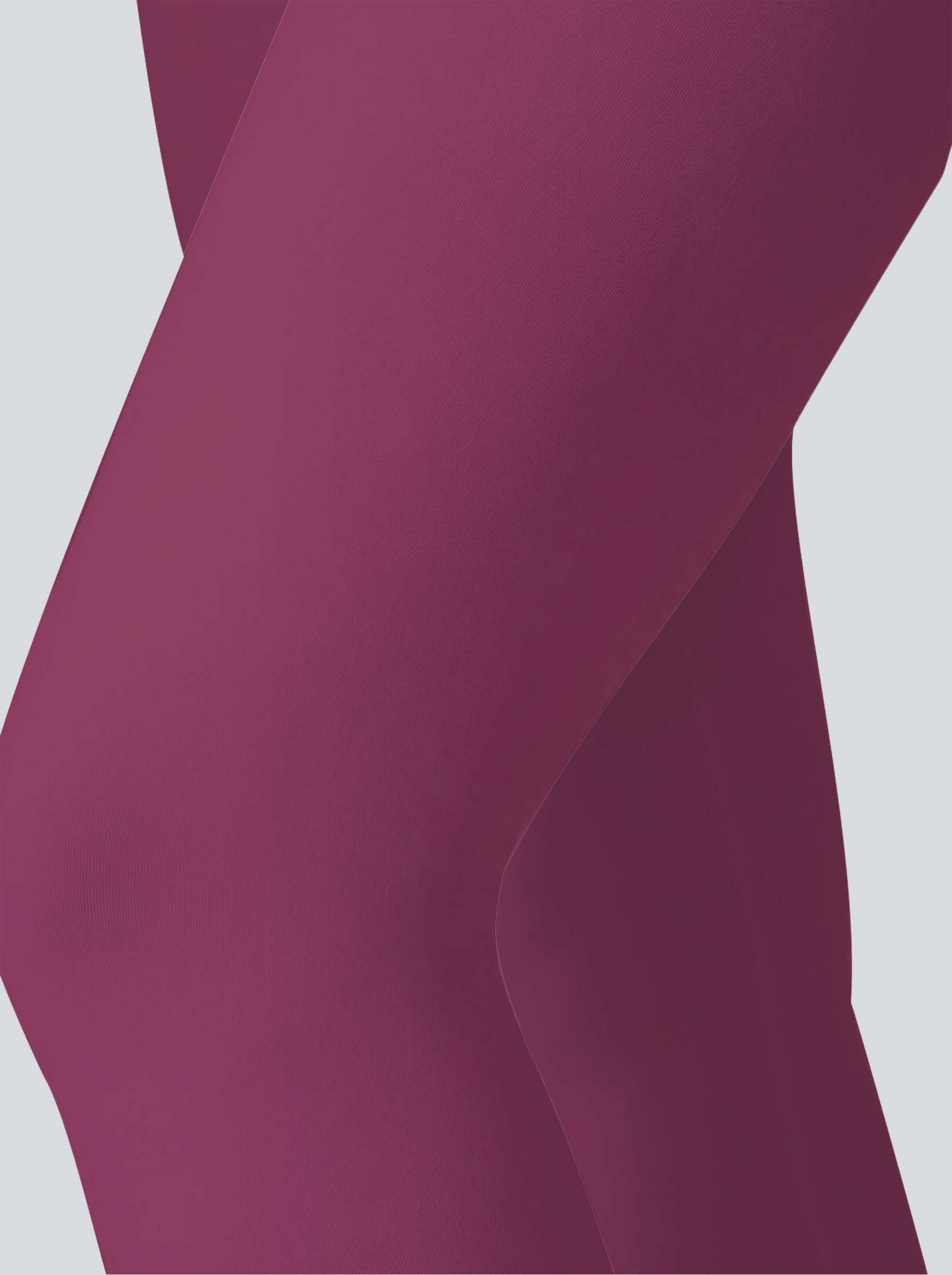 Berry Red Stitched Floral Leggings