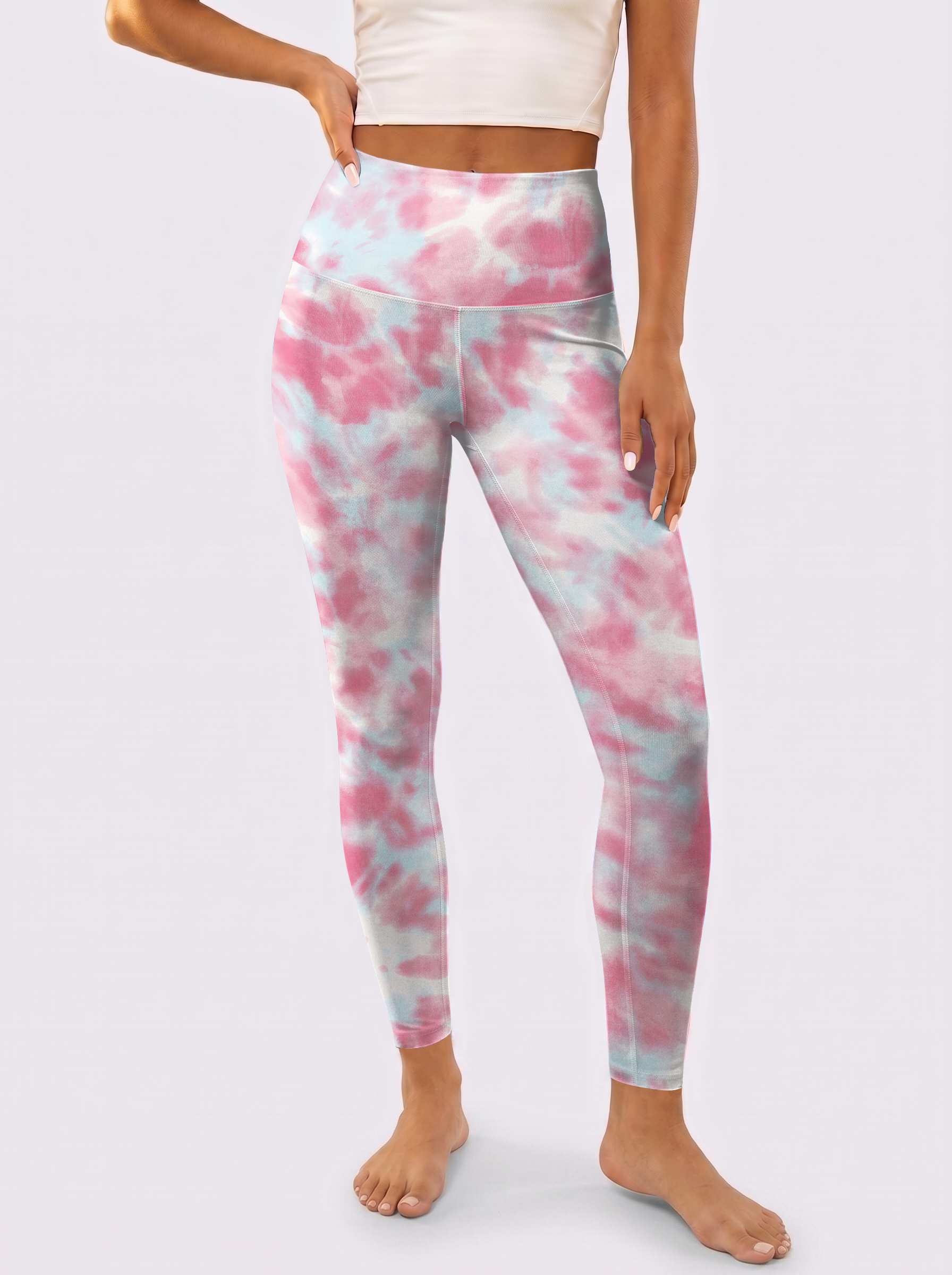 Pink & Blue Gradient Leggings