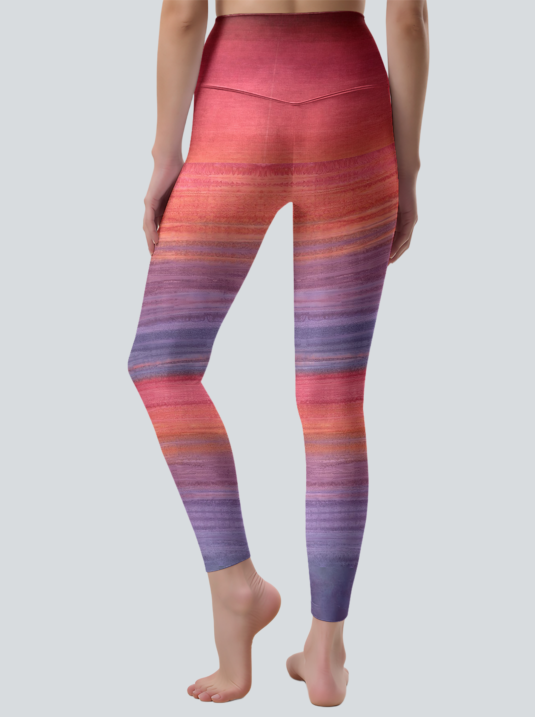 Sunset Texture Trend Yoga Pants
