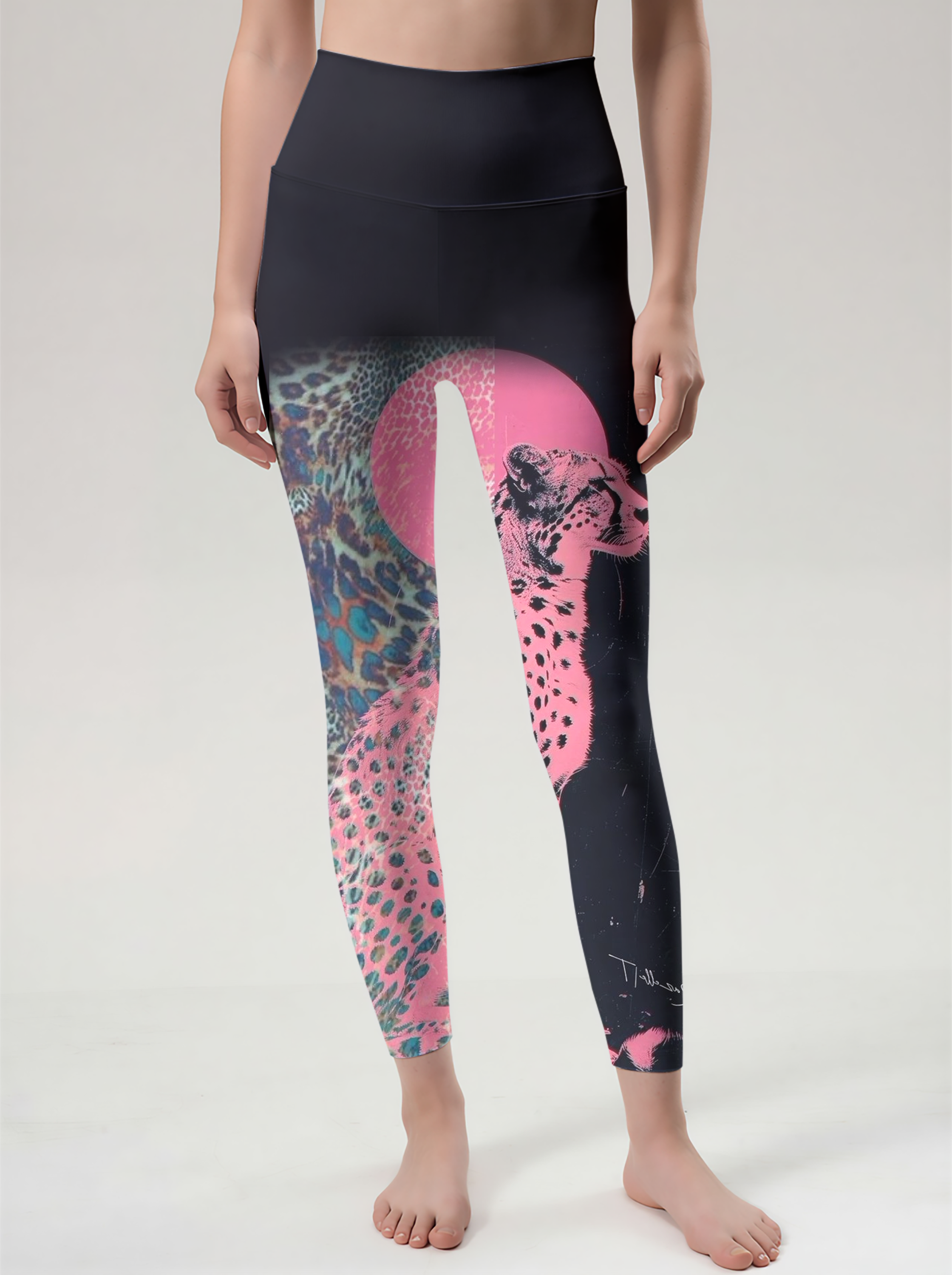 Neon Cheetah High-Waist Leggings