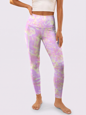 Purple & Yellow Gradient Leggings
