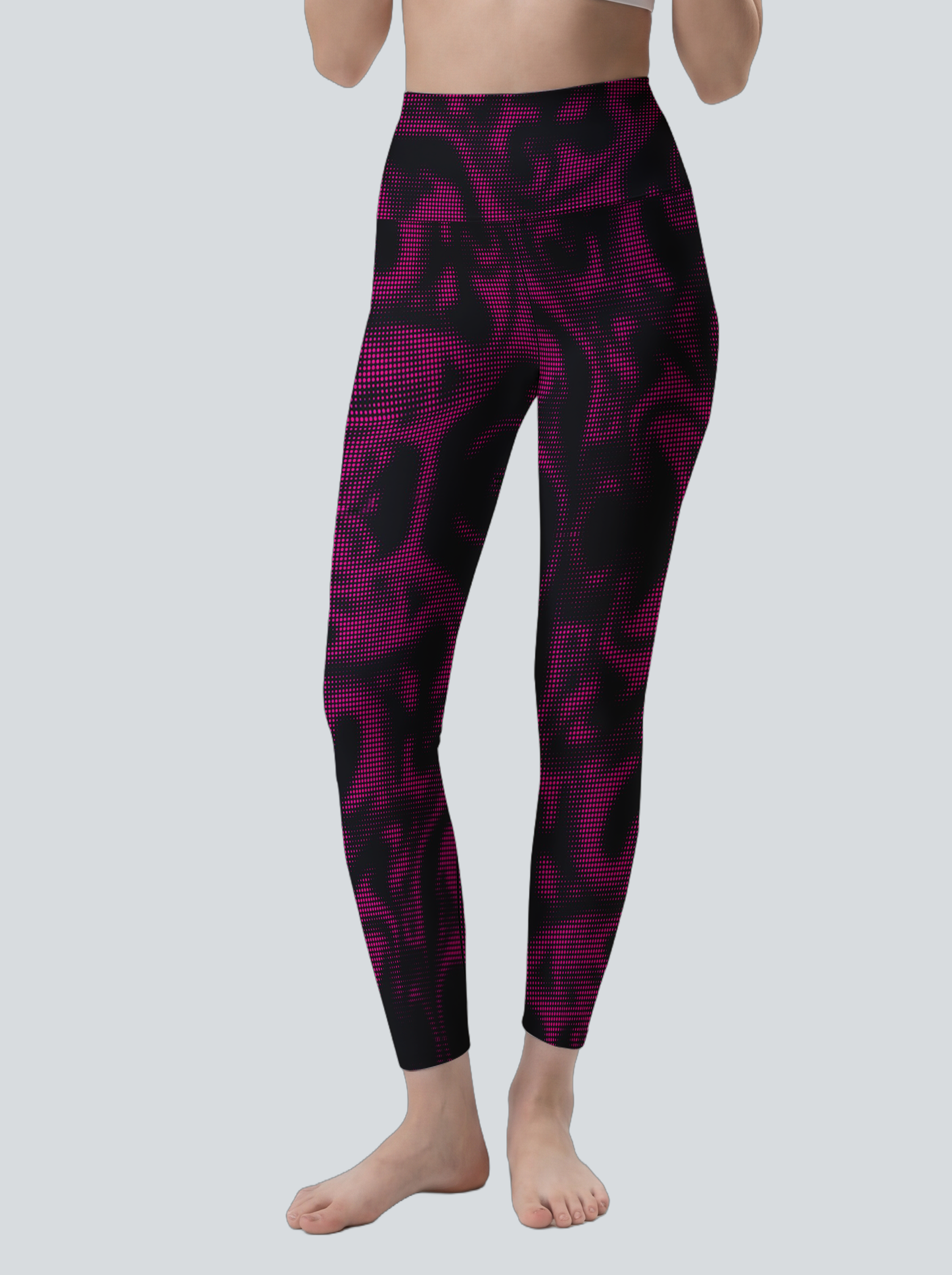 Cyber Magenta Camo Tights