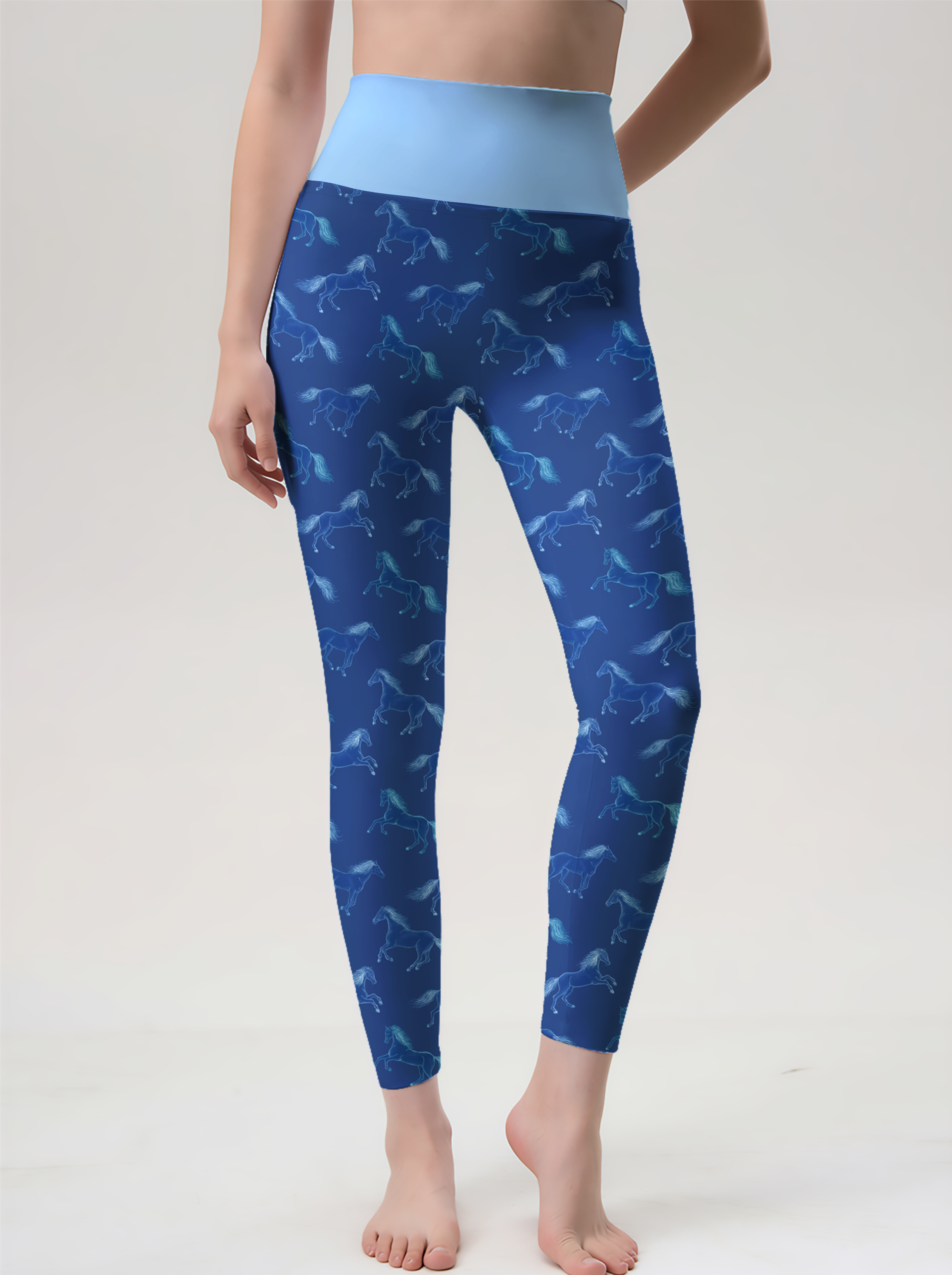 Equestrian Blue Tights