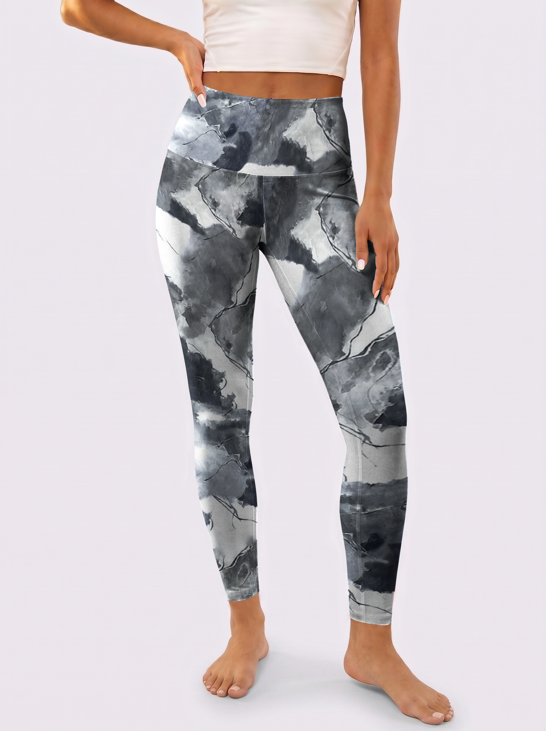 Ink Wash Gradient Leggings