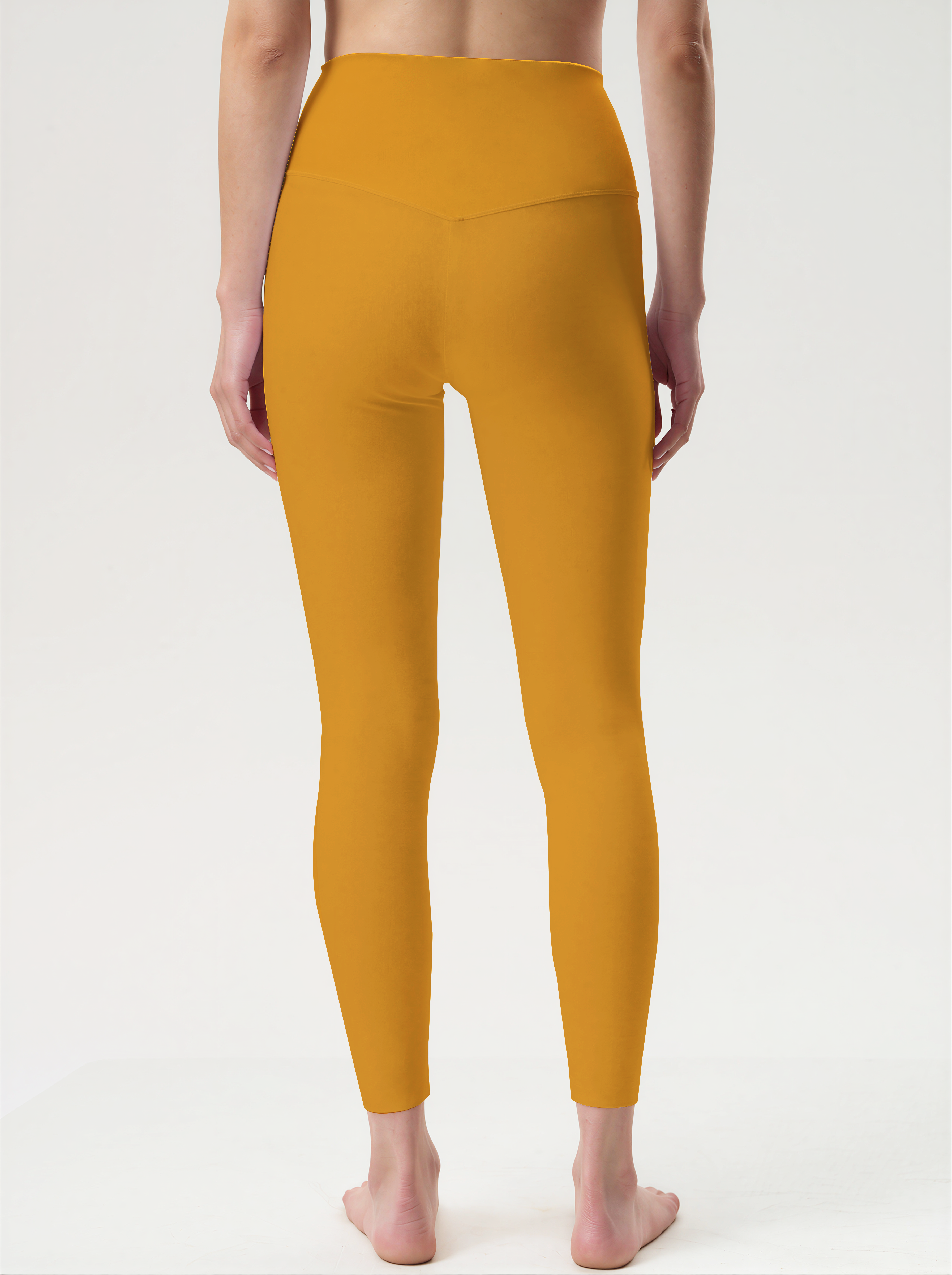 Ginger Bloom Side-Print High-Waist Yoga Leggings
