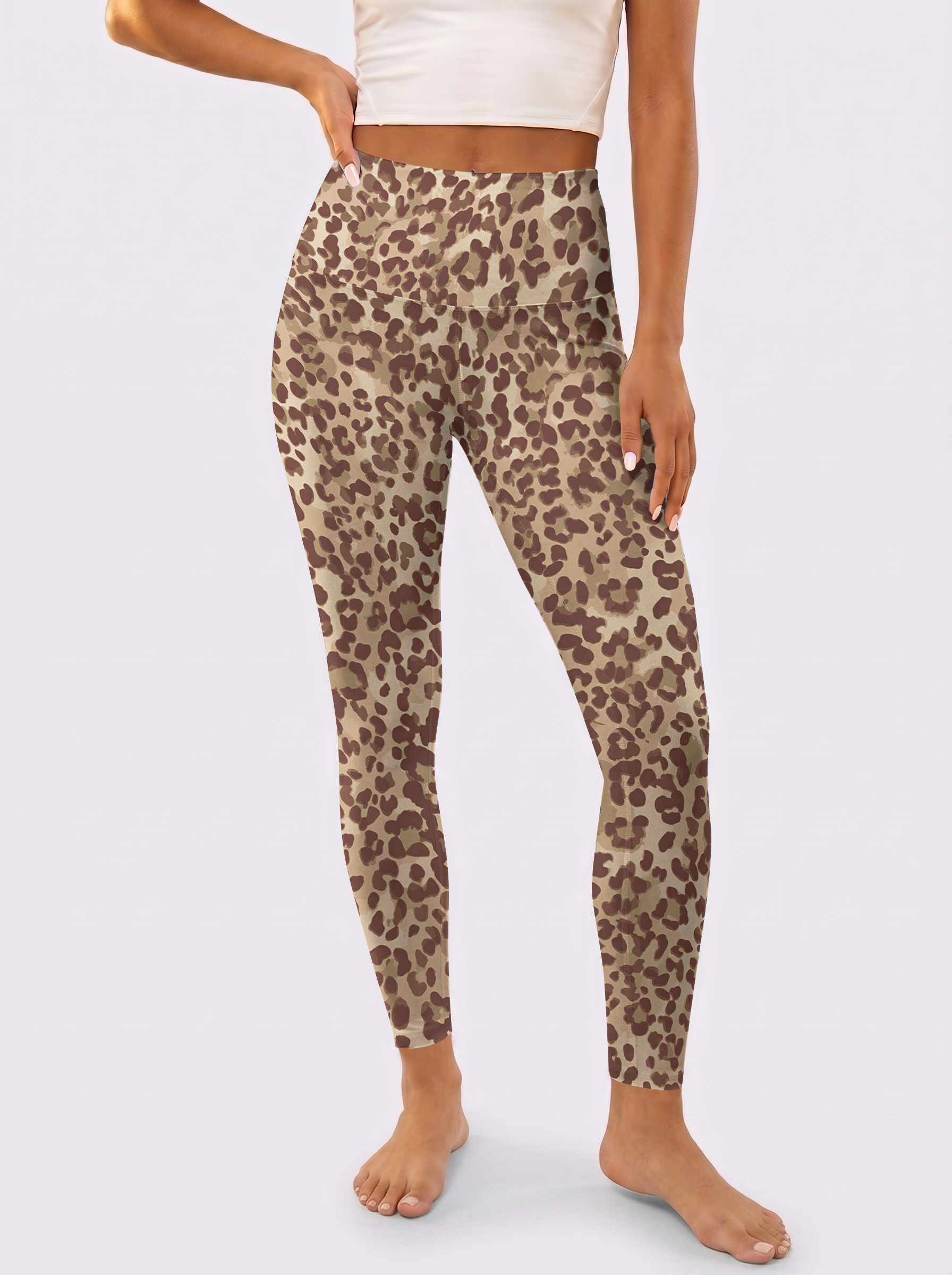 Light Brown Leopard Leggings