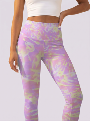 Purple & Yellow Gradient Leggings