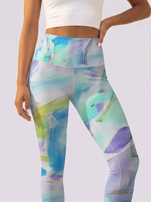 Colorful Brushstroke Leggings