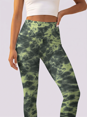 Dark Green Gradient Leggings